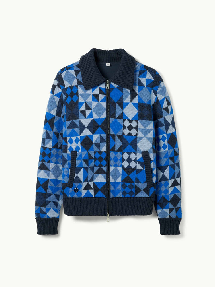 The Patchwork Bomber Pacific Blue Image