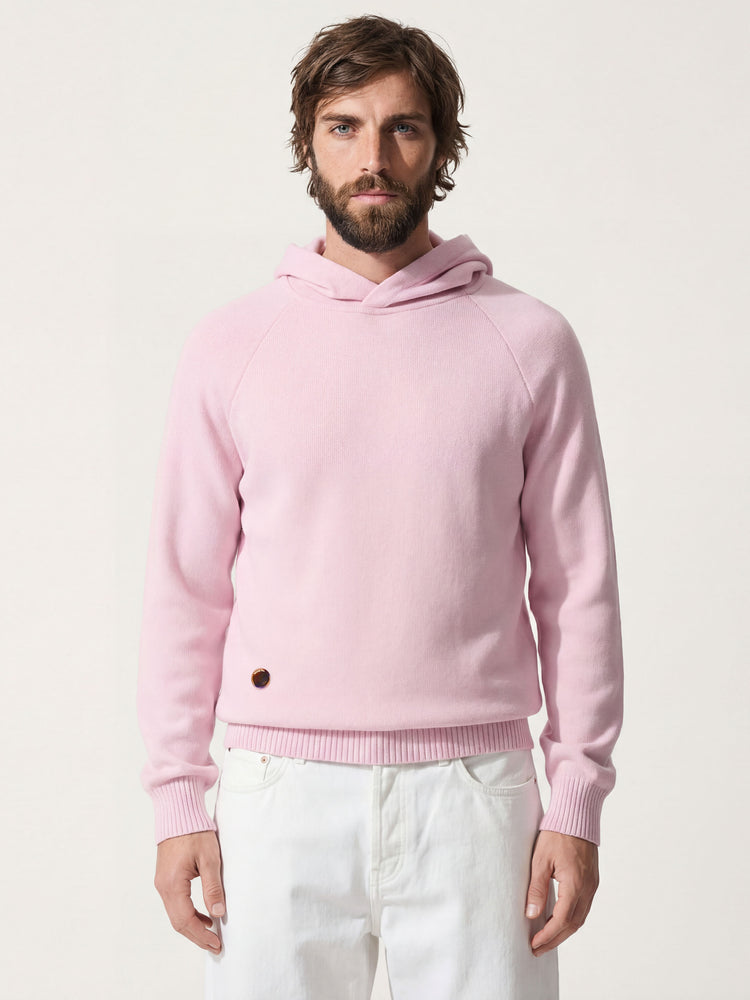 The Knitted Hoodie Candyfloss Pink Image