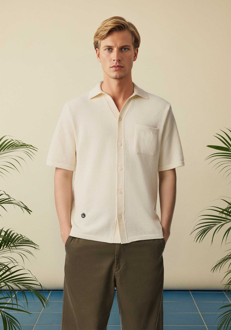 The Pique Shirt Raw White Image