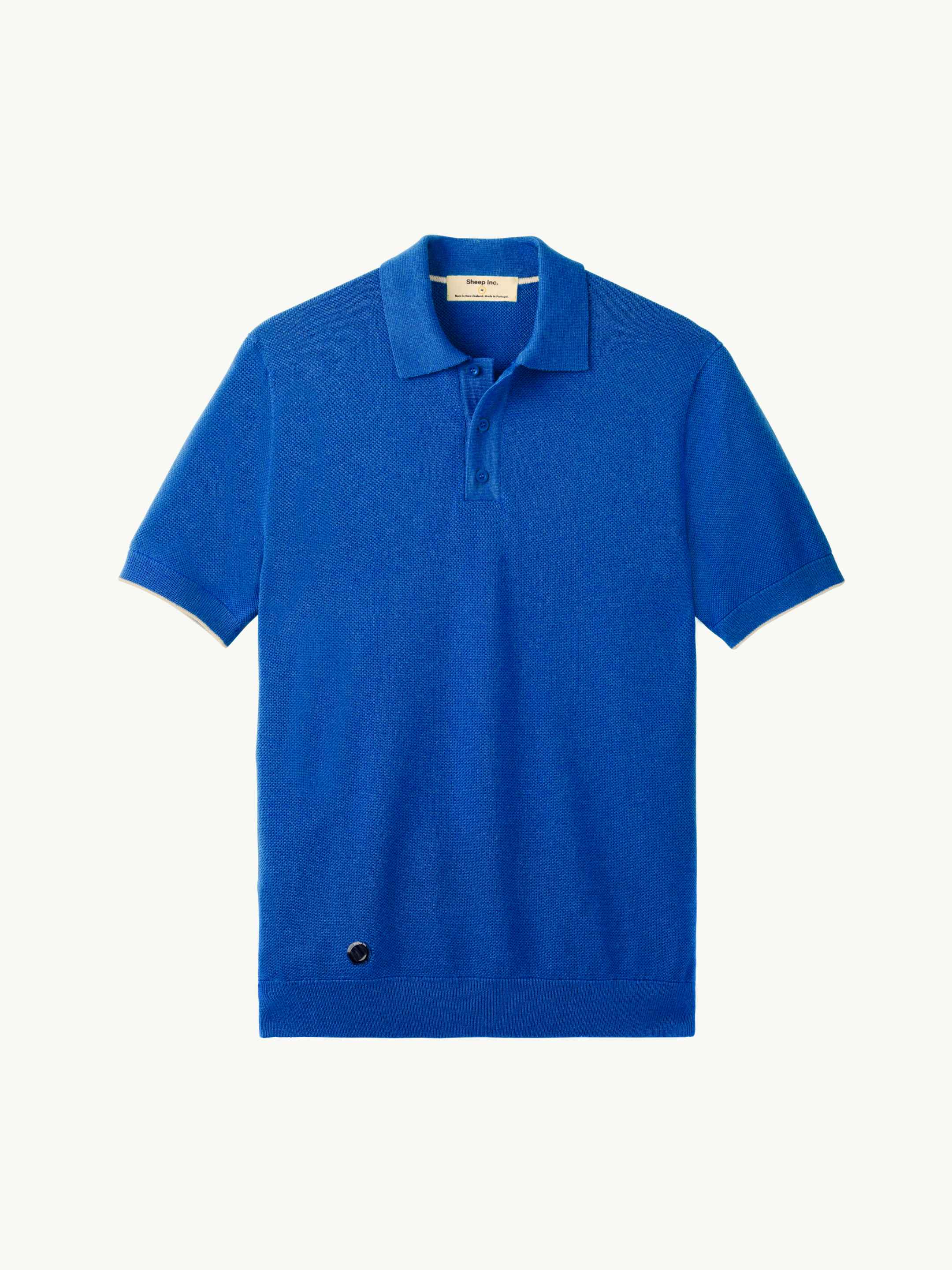 p　HARD TWIST MERINO KNIT BIG POLO Wills Long Sleeve Knit Polo - Heather Olive | Sweater Polos