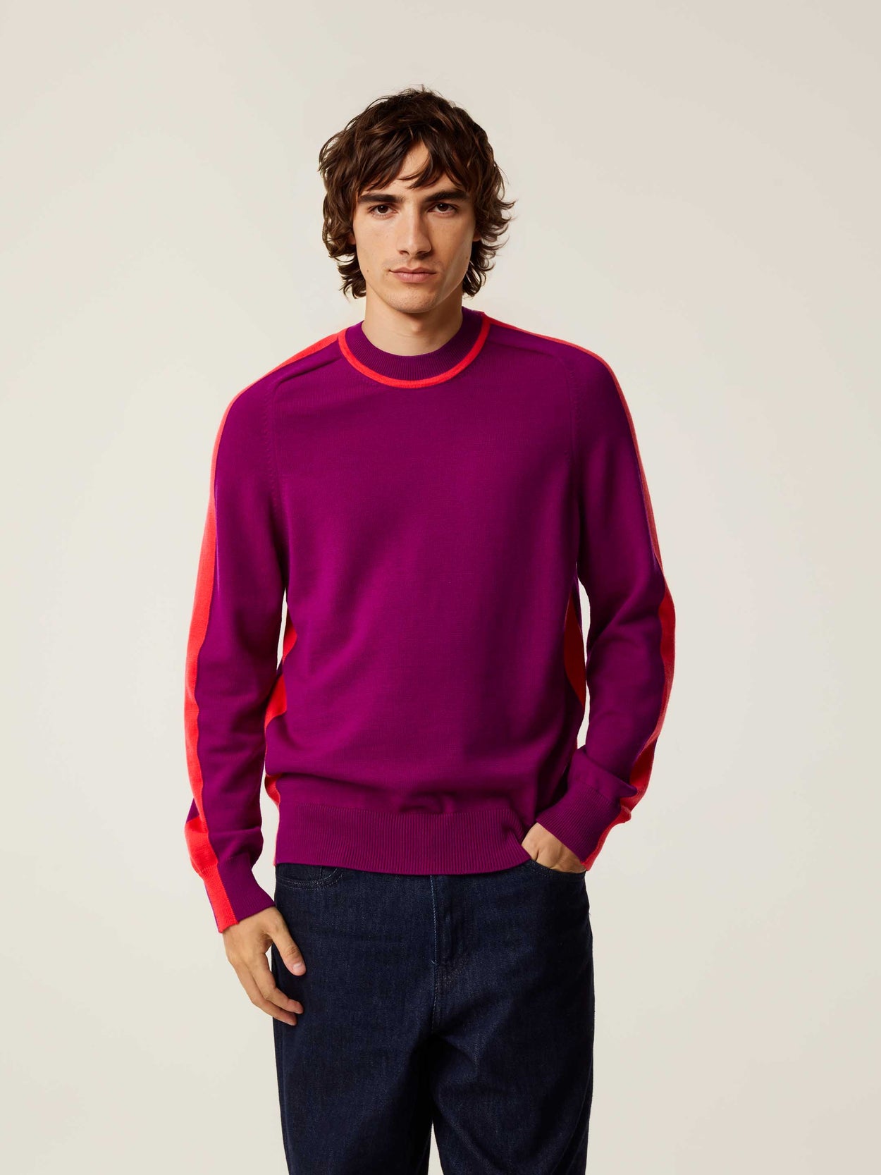 The Silhouette Crewneck Royal Purple Male Image