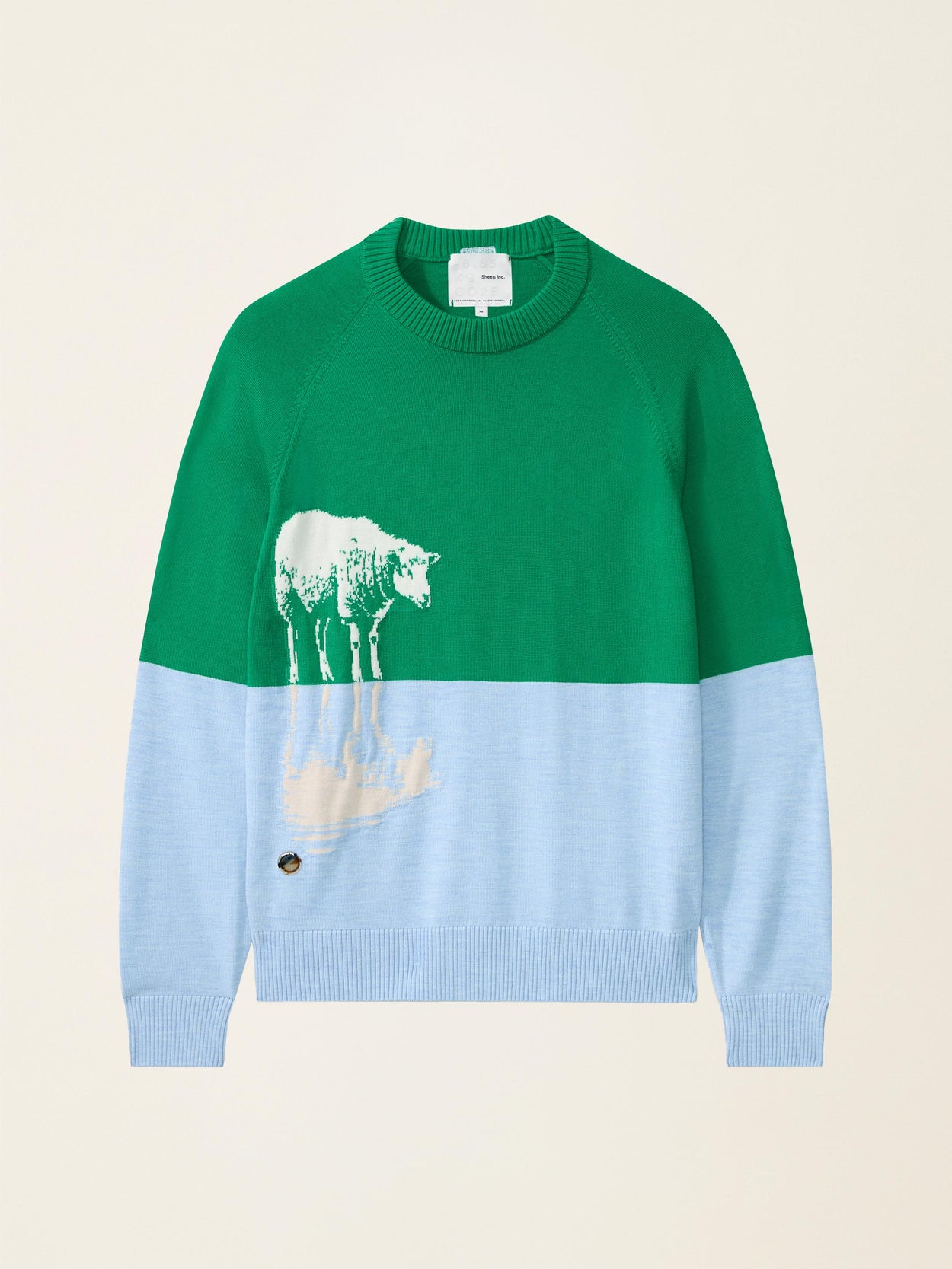 The Sheep Reflection Crewneck Bottle Green Image