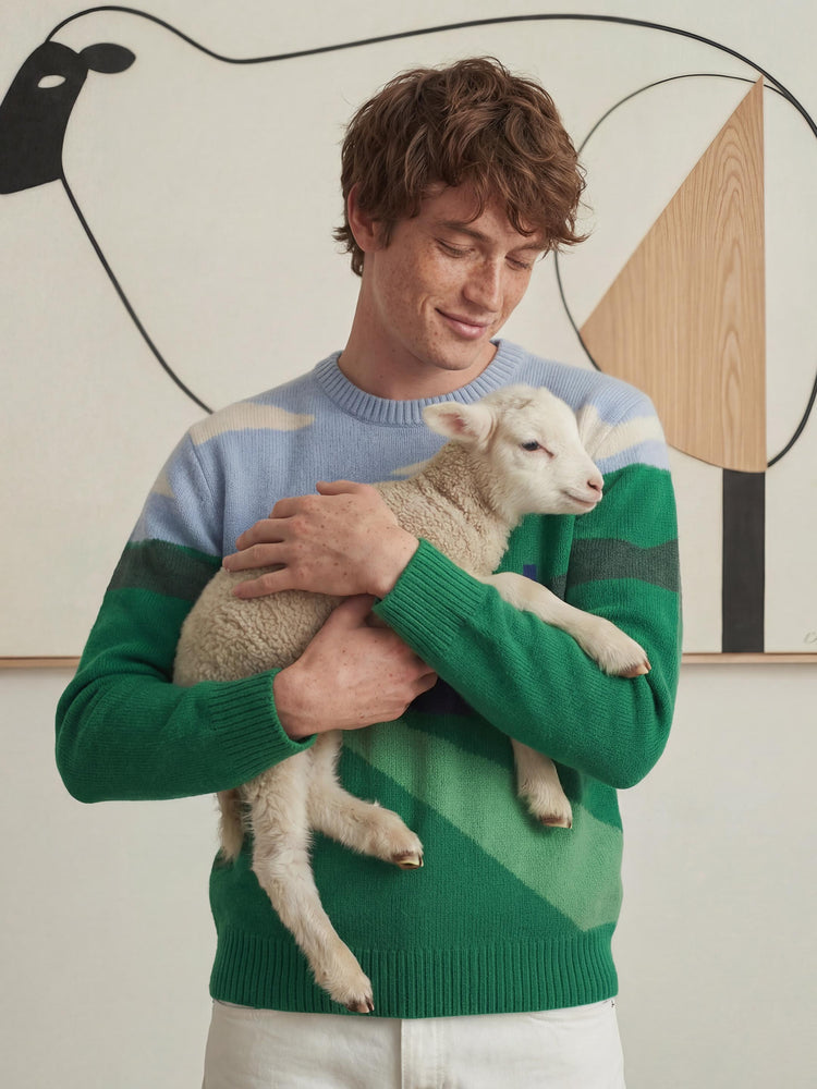 The Sheepscape Crewneck Bottle Green Image