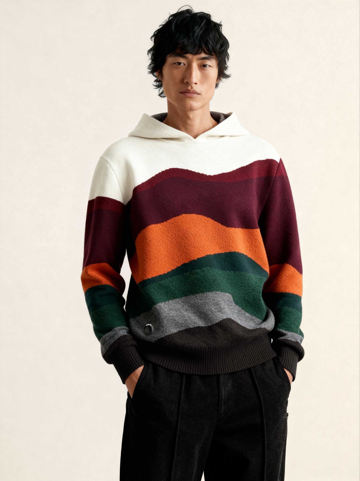 The Sheepscape Hoodie Raw White Male Image