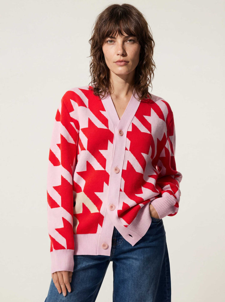 The Sheepstooth Cardigan Candyfloss Pink Image