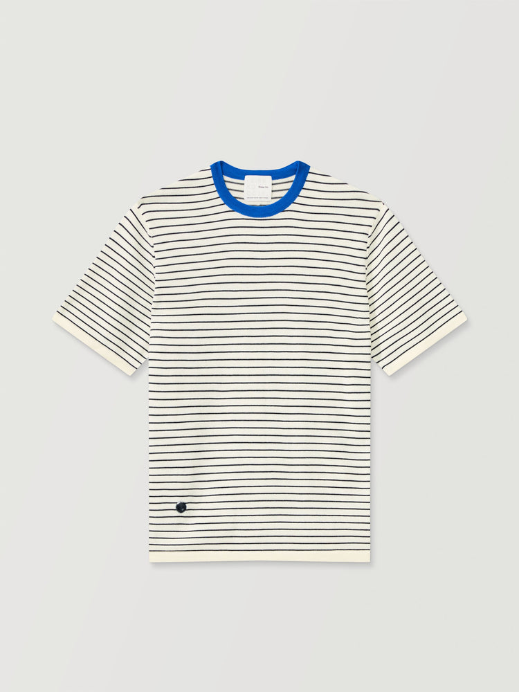 The Stripe T-Shirt Pacific Blue Image