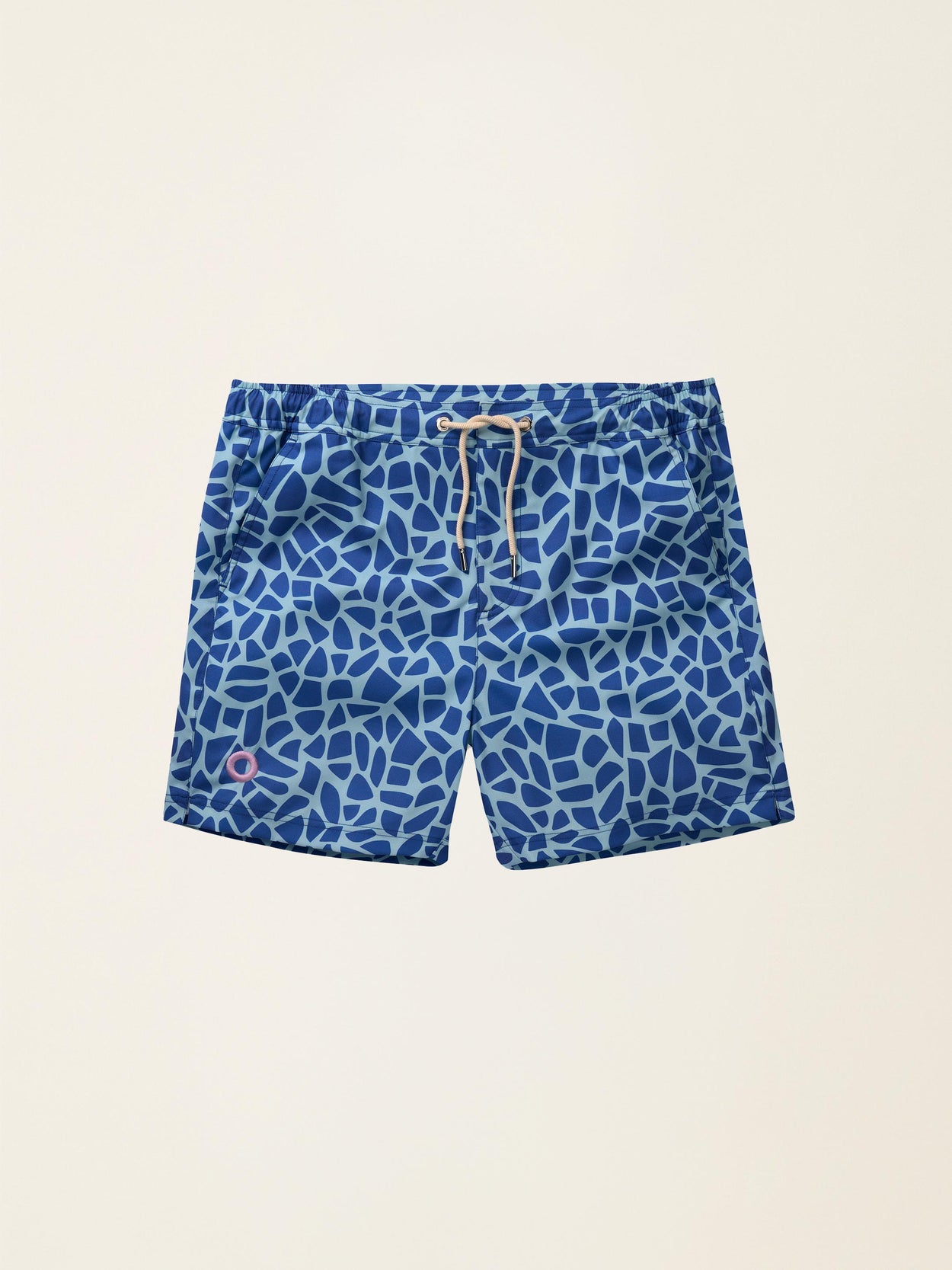 The Merino Swim Shorts Cobalt Mosaic Image