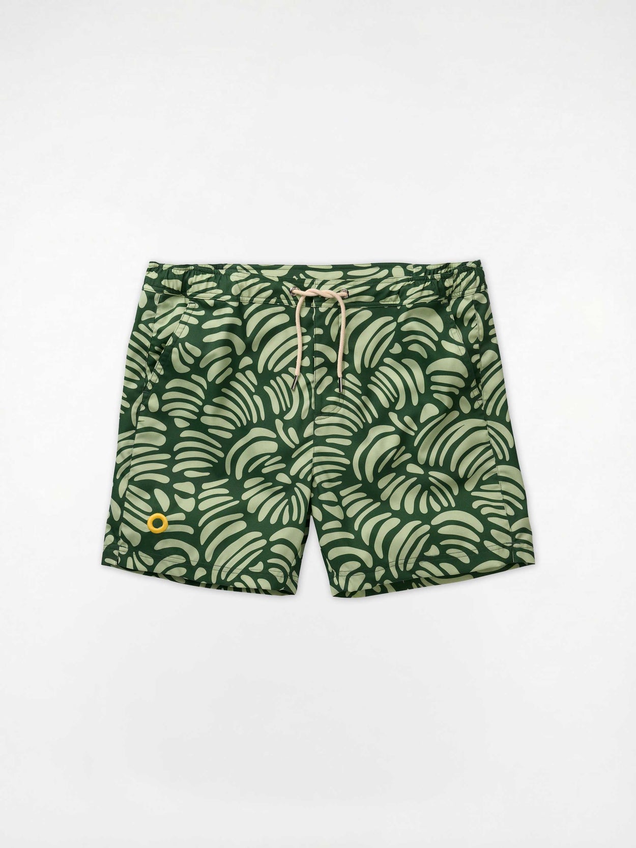 The Merino Swim Shorts Green Tropic Image