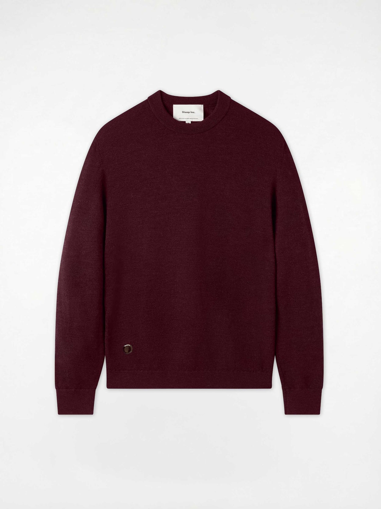 The Fine Knit Crewneck Konini Burgundy Image