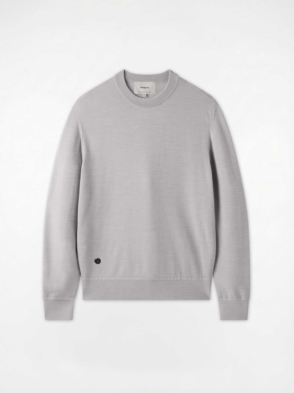 The Fine Knit Crewneck Moon Grey Image