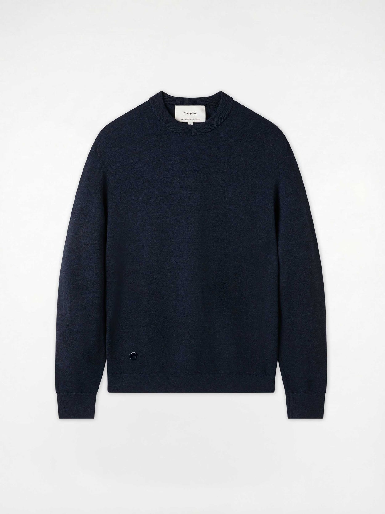 The Fine Knit Crewneck Pacific Blue Image