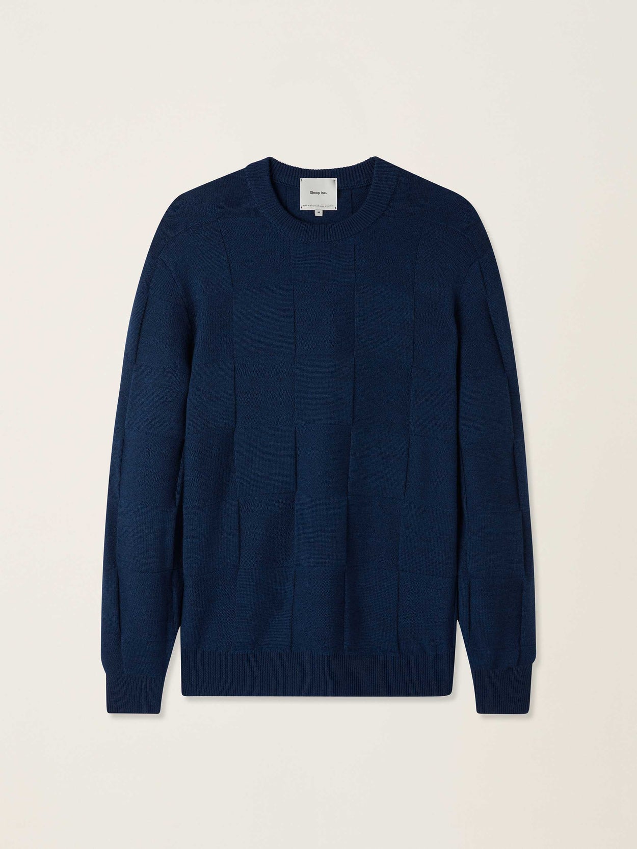 The Textured Crewneck Tasman Blue Image