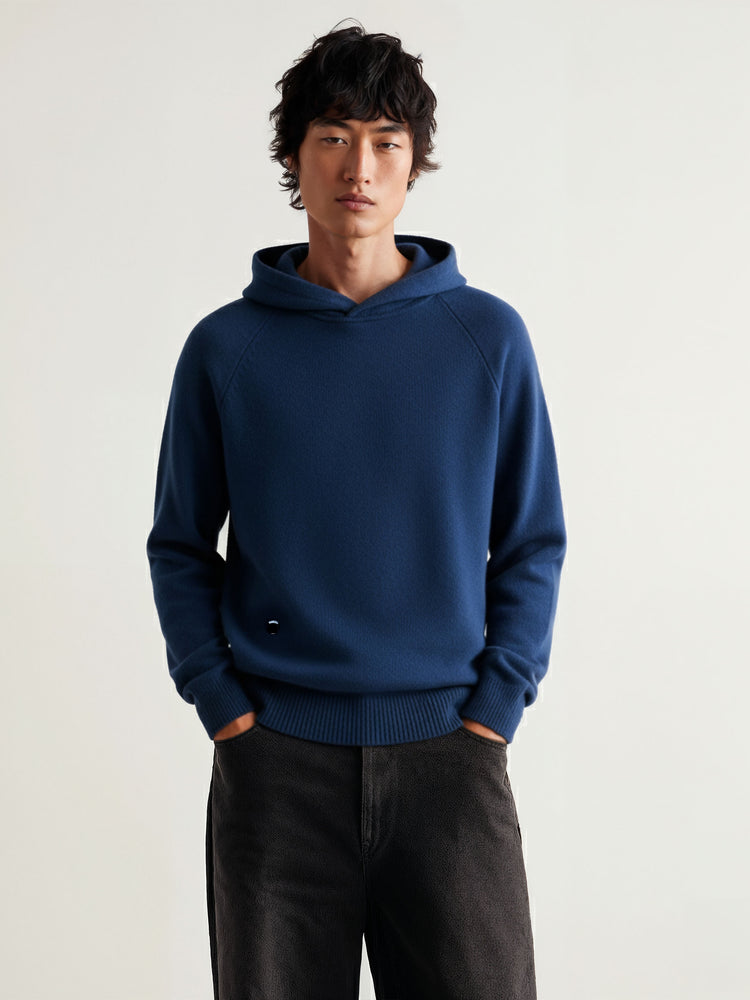 The Knitted Hoodie Tasman Blue Image