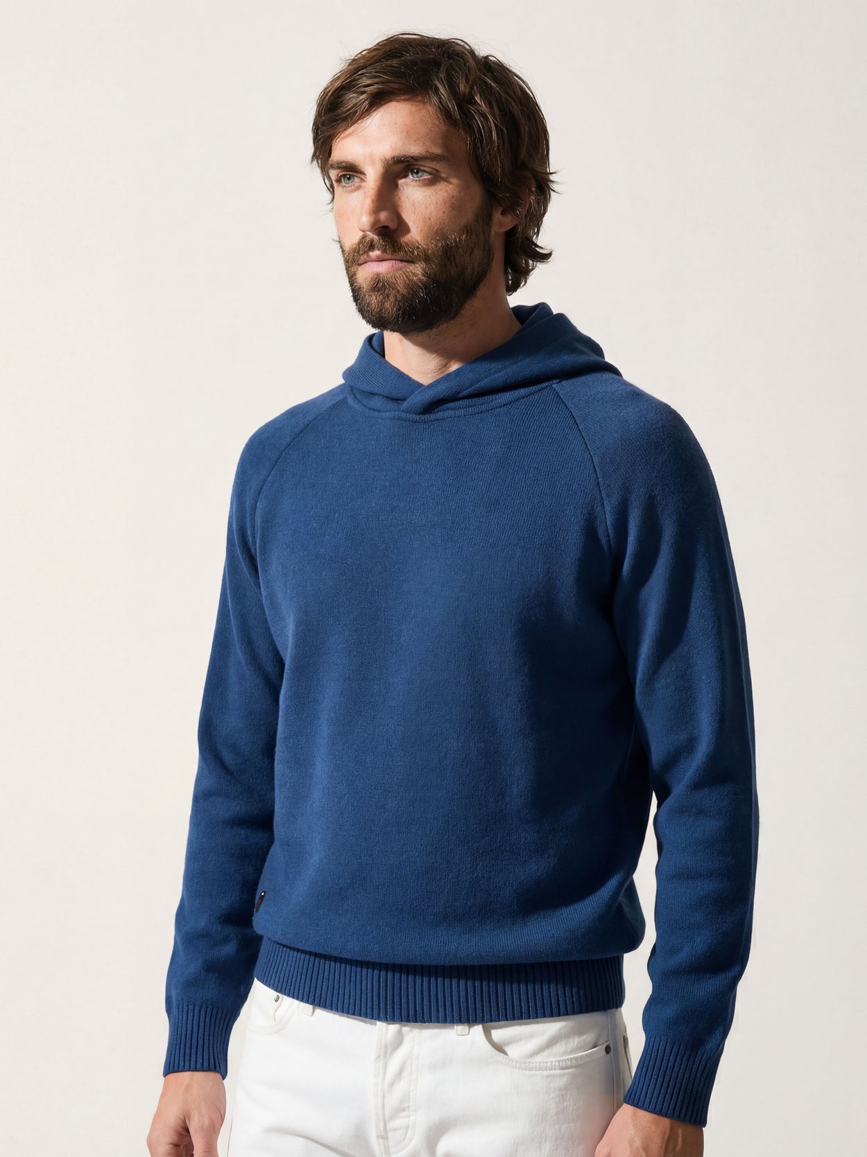 The Knitted Hoodie Tasman Blue Male Image