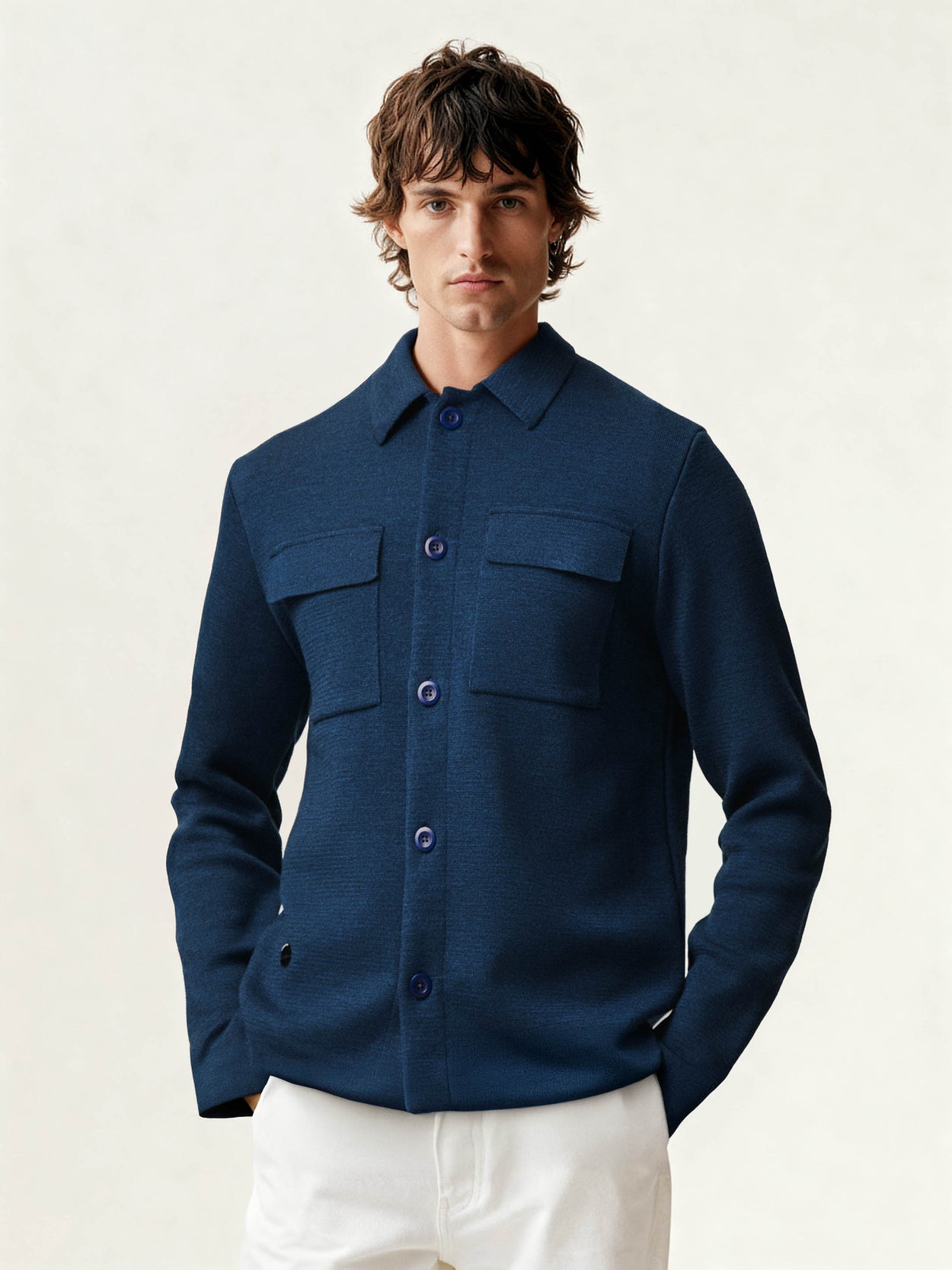 The Over Shirt Atlantic Blue Male Image