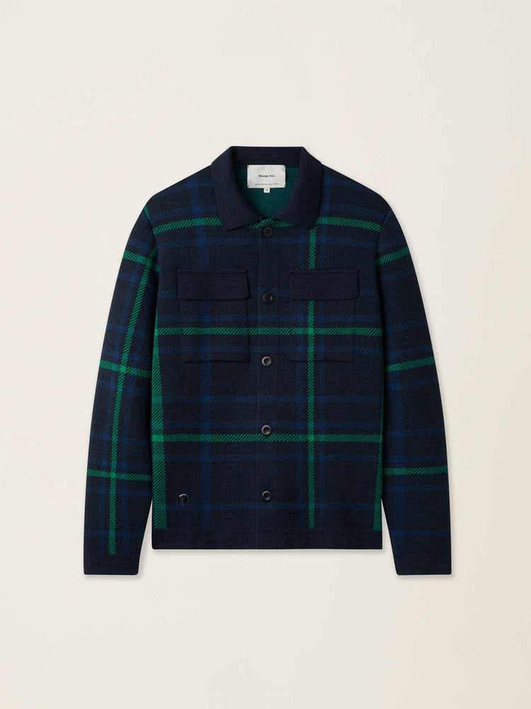 The Plaid Over Shirt Pacific Blue Image