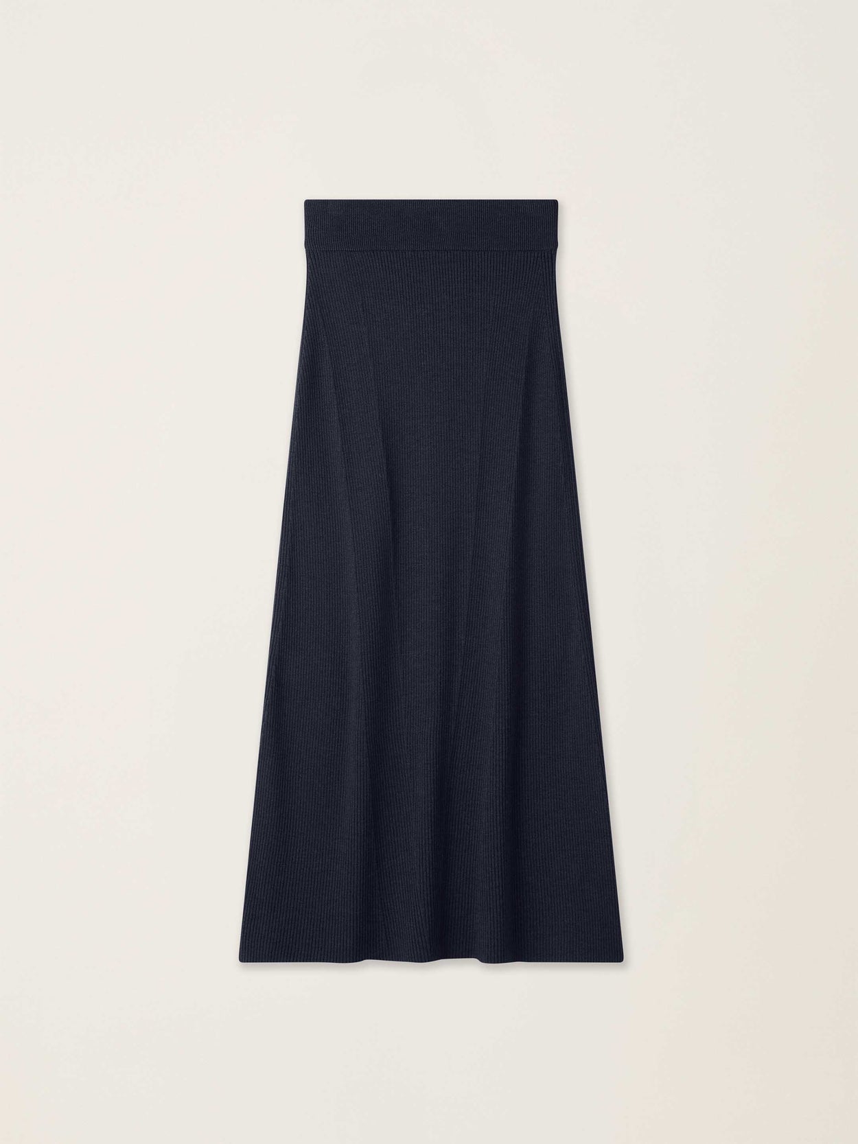 The Ribbed Knitted Skirt Pacific Blue Image