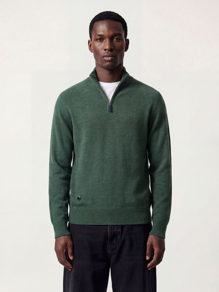 The Half Zip Emerald Green Image