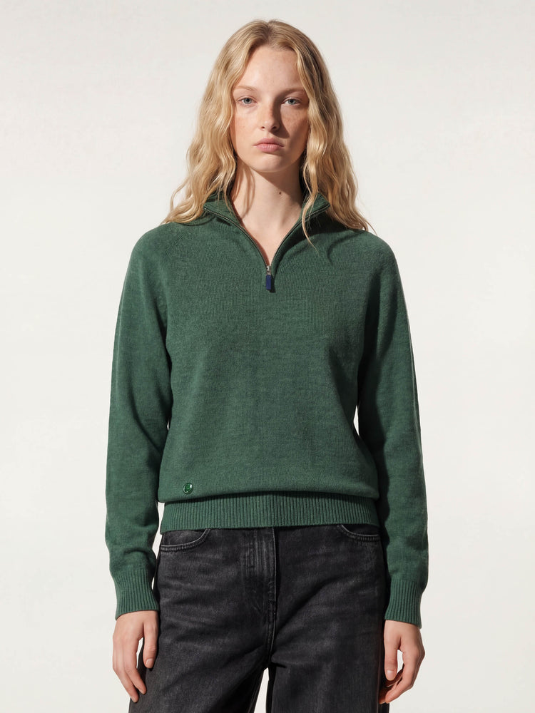 The Half Zip Emerald Green Image