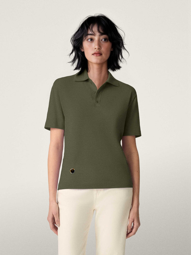 The Ultra-Light Polo Moss Green Image