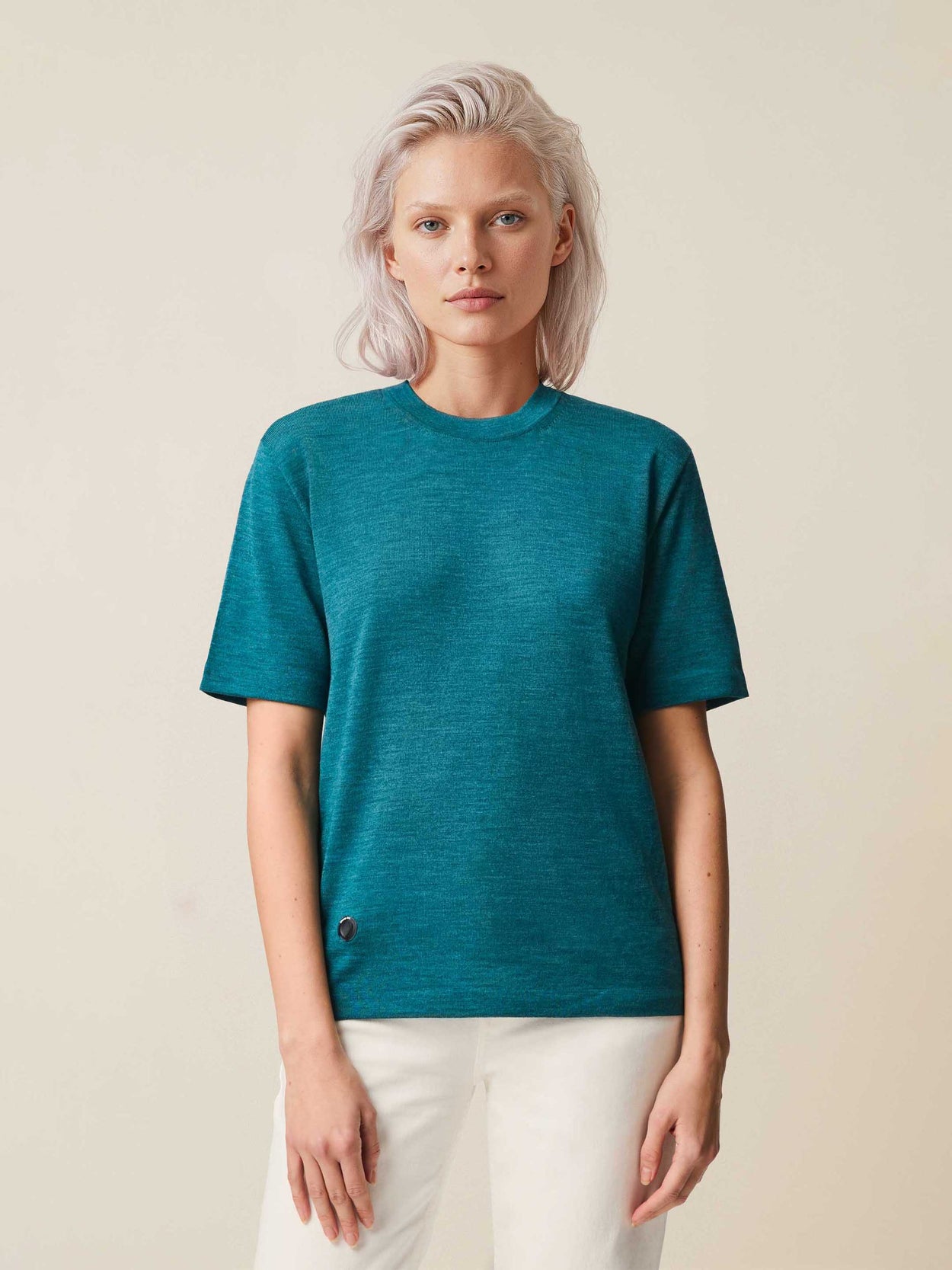 The Ultra-Light T-Shirt Teal Blue Female Image