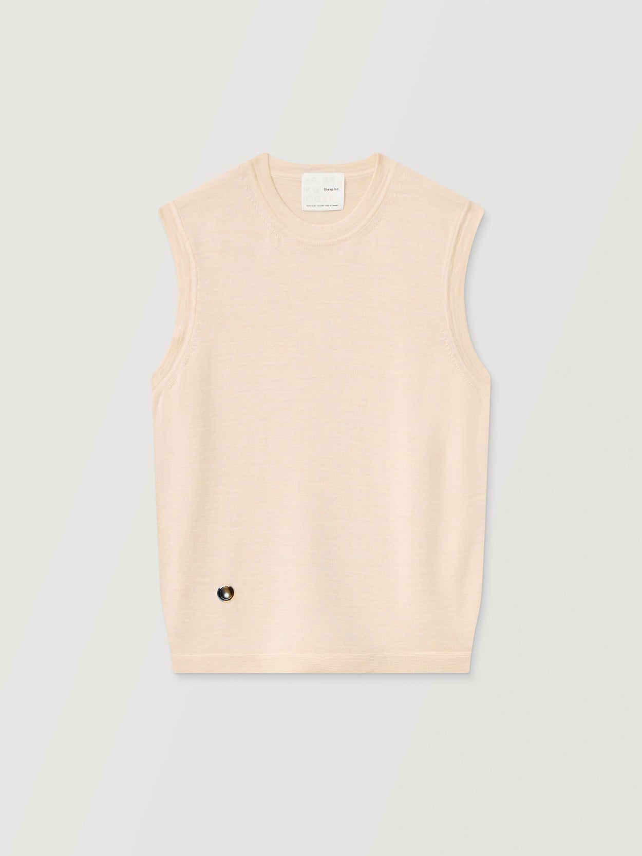 The Knitted Vest Almond White Image