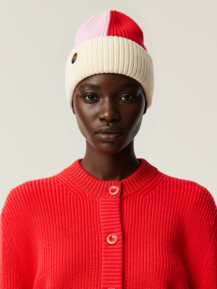 The Colourstack Beanie Raw White Image