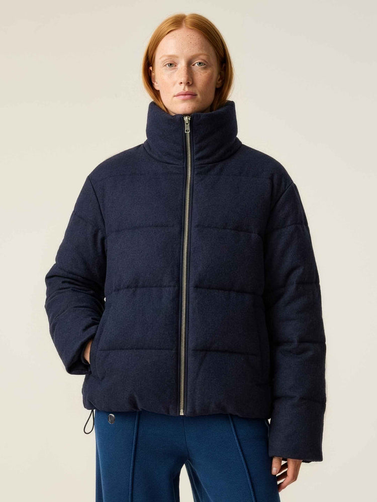 The Wool Puffer Jacket Pacific Blue Image