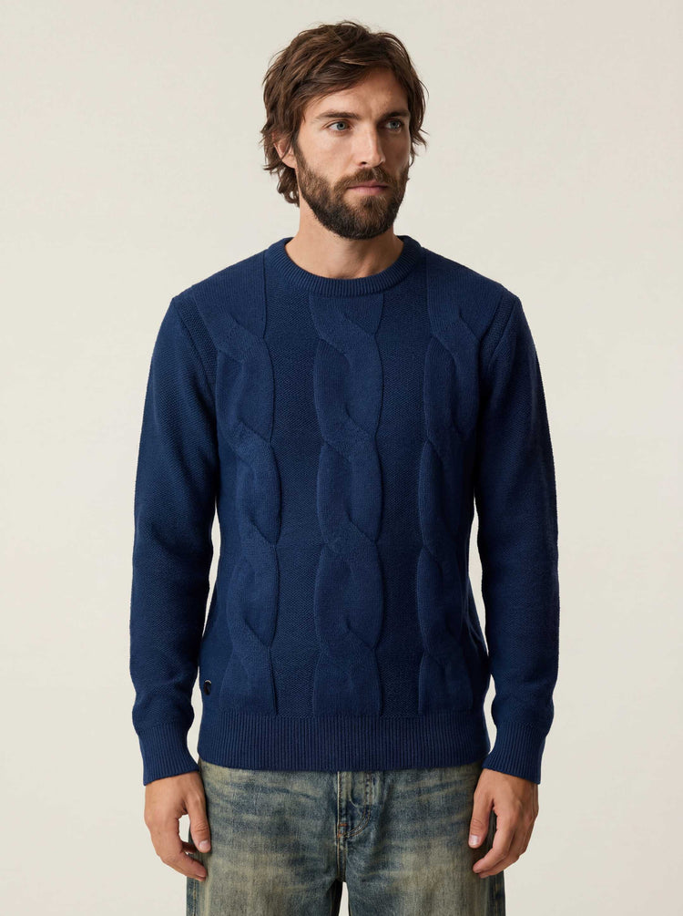 The Cable Knit Atlantic Blue Image