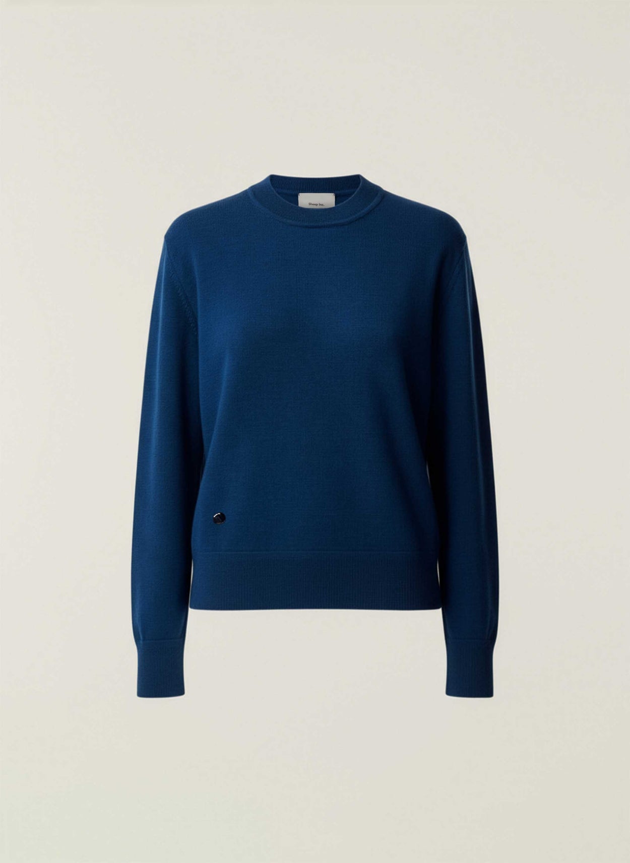 The Women's Fine Knit Crewneck Tasman Blue Image