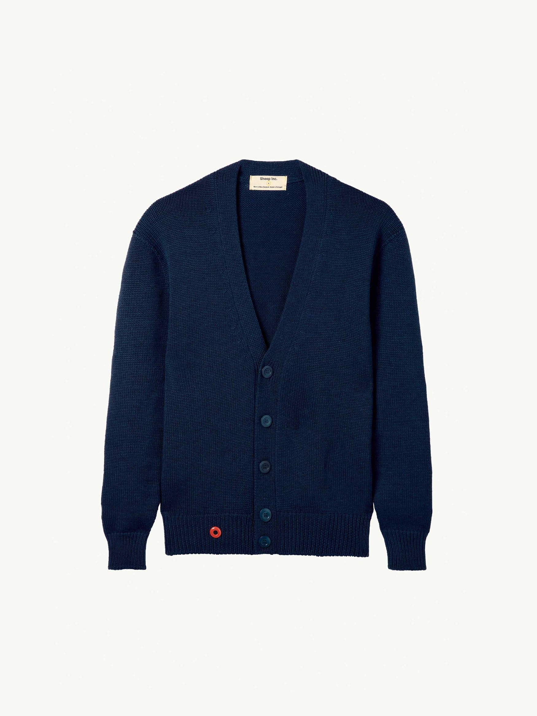 【HI FI FNK】21FW★ Muffy Lamb's Wool Fisherman Cardigan Fub Lambswool Cardigan - Charcoal Melange - 90cm Last One
